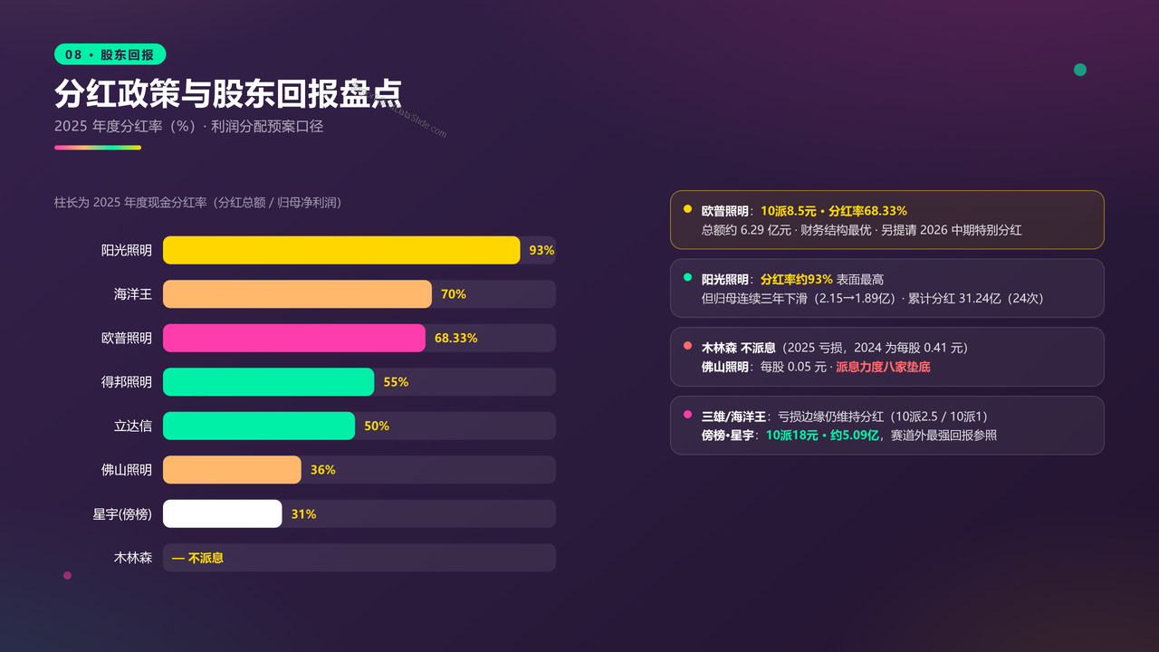 中国灯饰生产头部企业近三年财务报告数据分析报告 - 分红政策与股东回报盘点