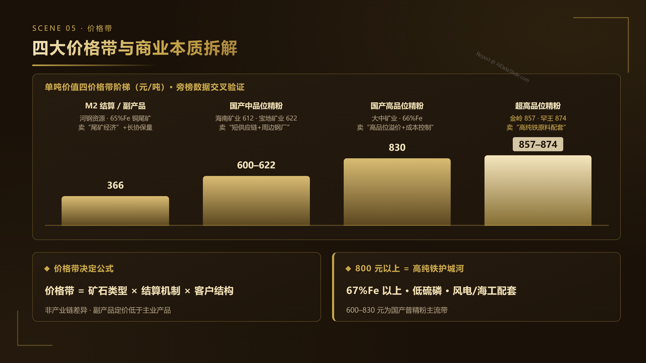 中国铁矿产业2025财年出货量与出货价值对比分析报告 - 四大价格带与商业本质拆解