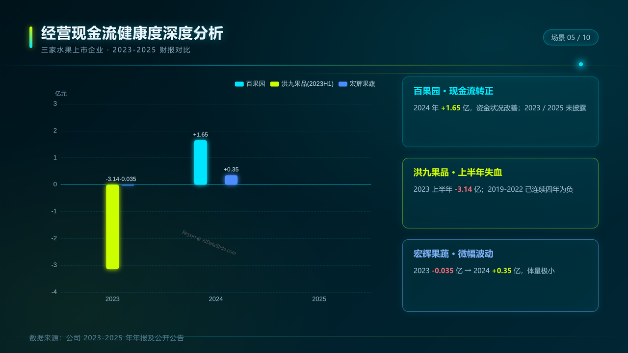 三家水果上市企业(百果园&洪九果品&宏辉果蔬)2023-2025年财报分析报告 - slide_05